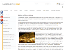 Tablet Screenshot of lightingshop.org